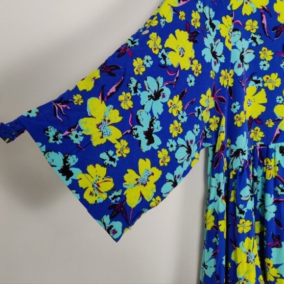 Park Moda Women's Vibrant Floral Maxi Dress, One Size Cotton NEW - Picture 3 of 13